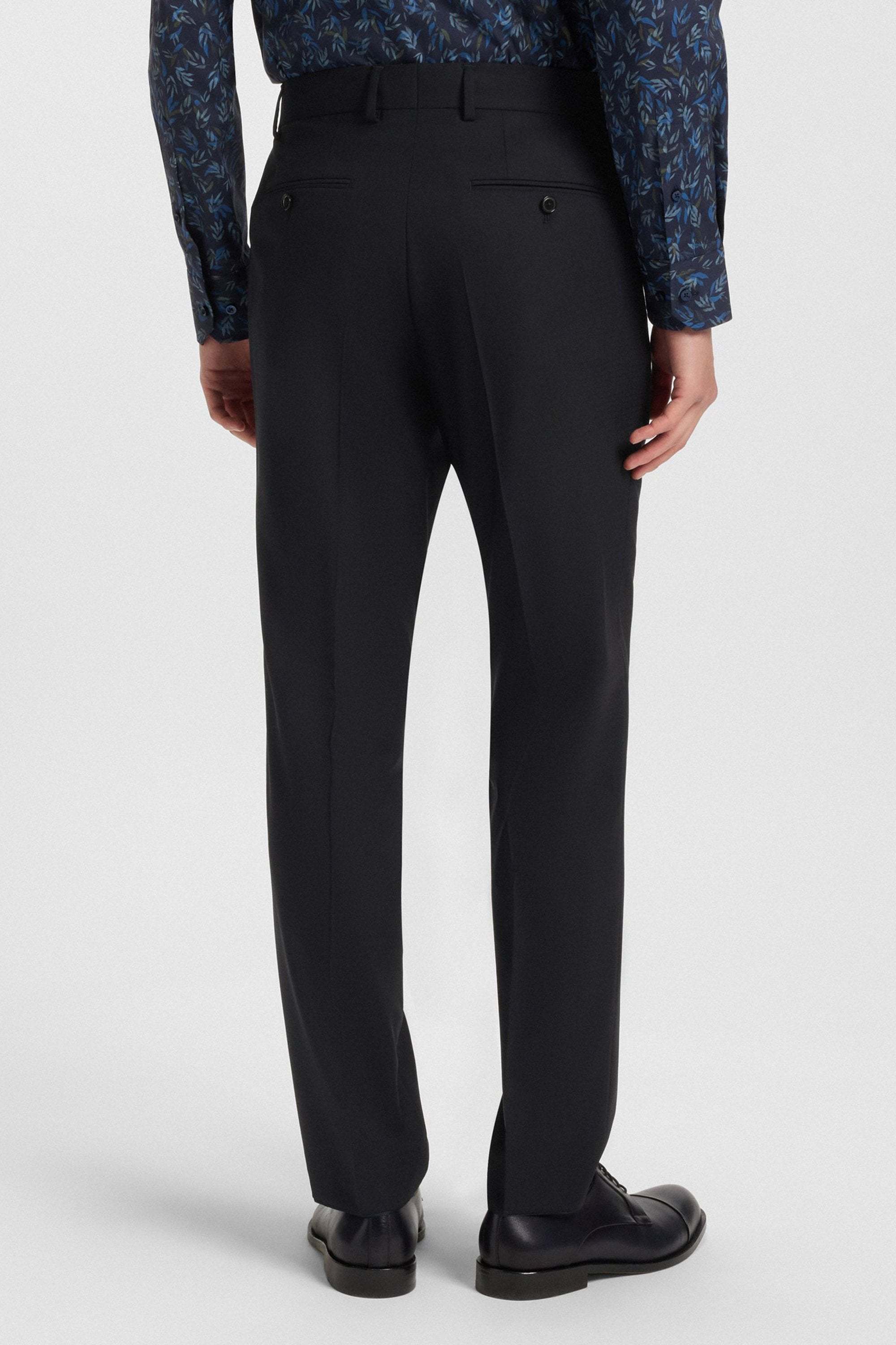 Hugo Boss Three-piece Single-breasted Suit In Blue