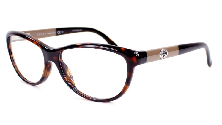 Gucci Logo Detail Flat Lens In Black