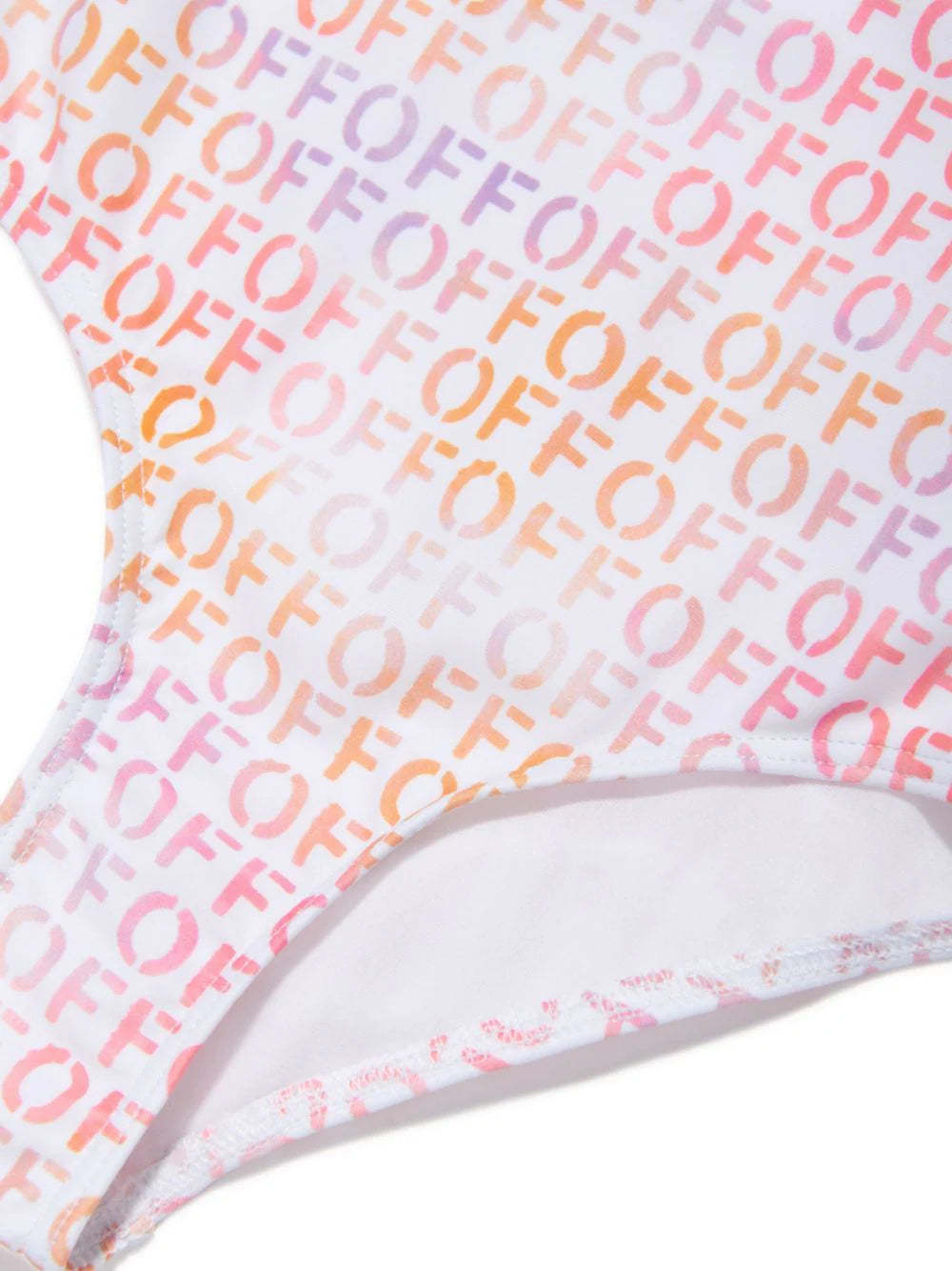 Off-white Off Stamp Swimsuit In Pink
