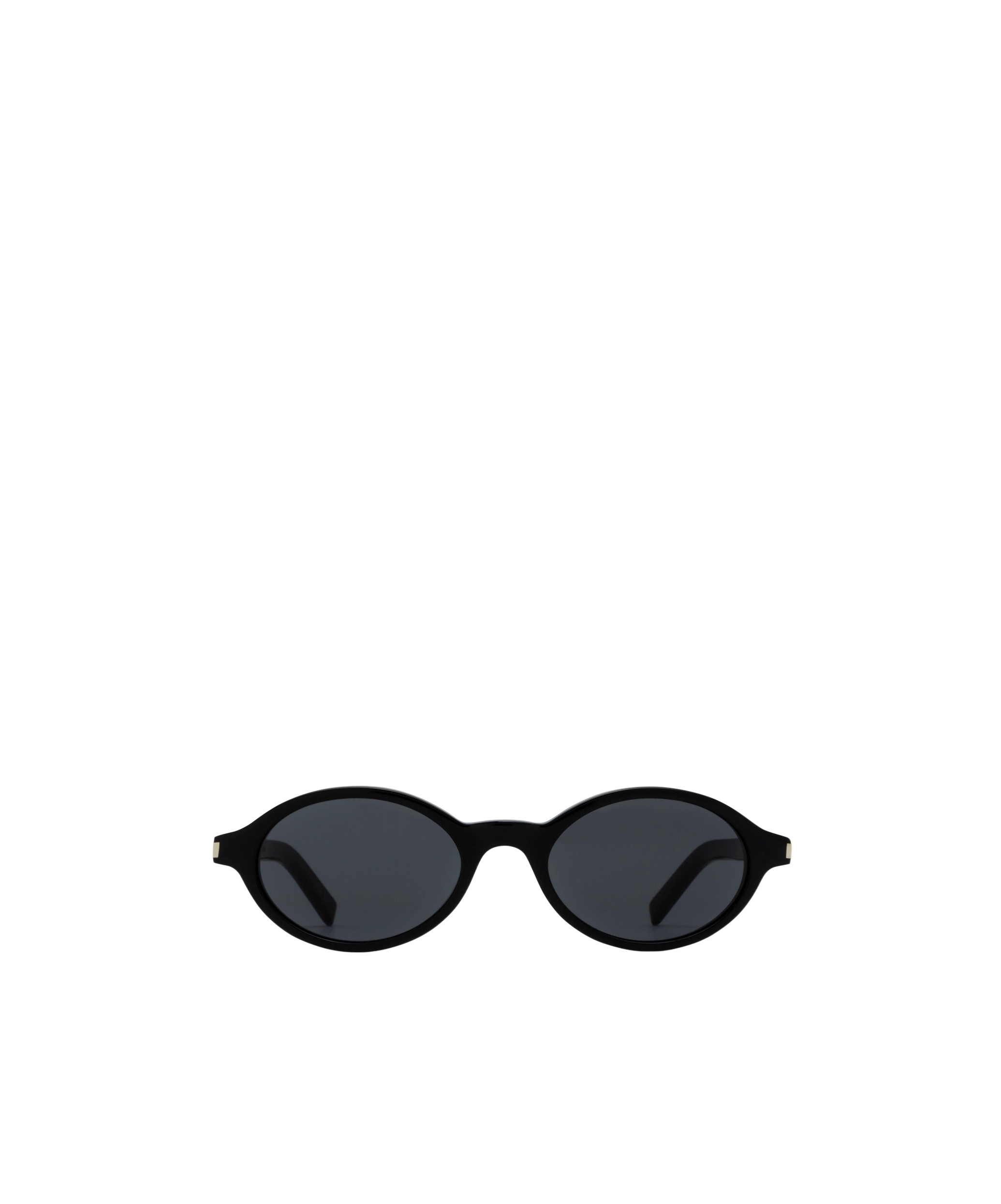 Saint Laurent Oval-frame Acetate Sunglasses In Black