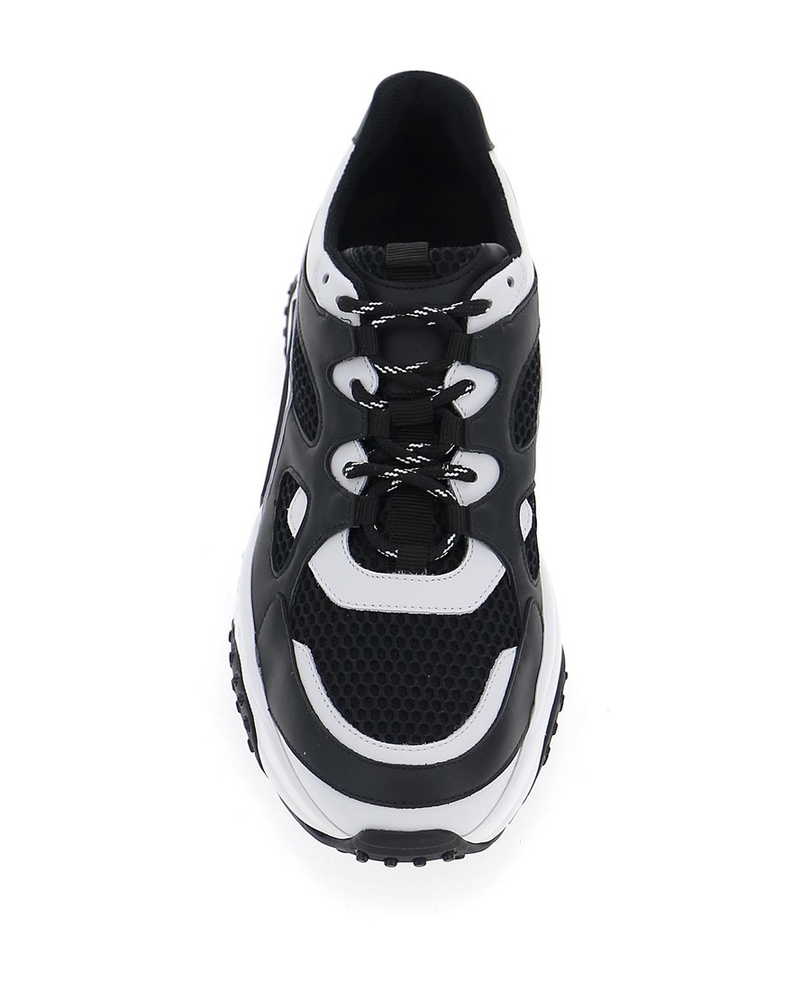 Tod's Colour Block Sneakers In Black
