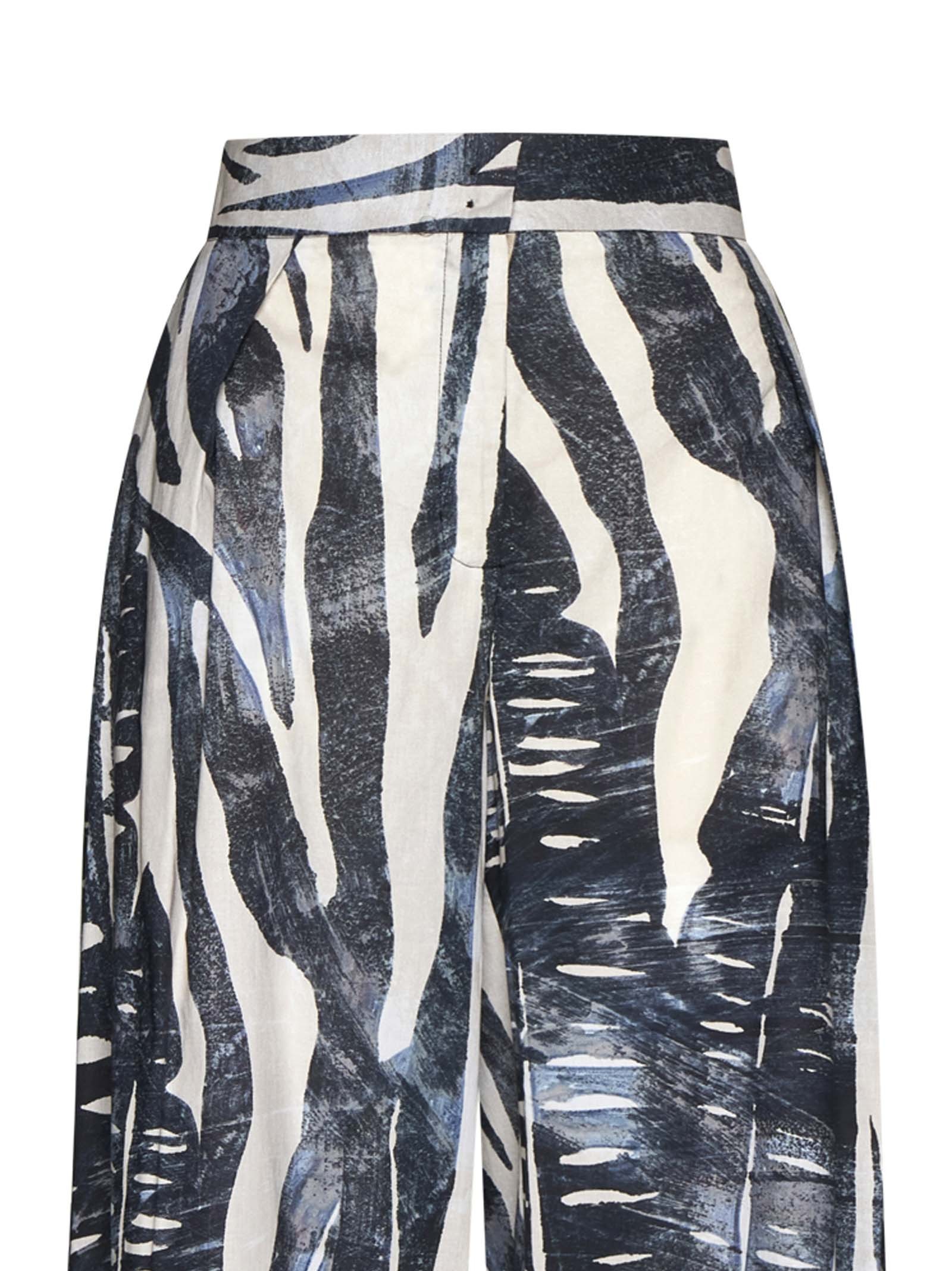 Kaos Printed Straight-leg Casual Pants In Black