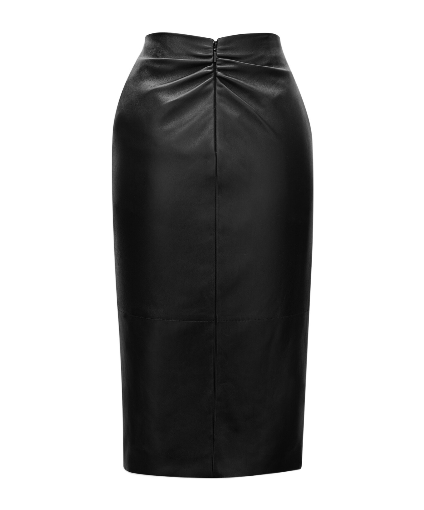 Saint Laurent Chic Leather Mini Skirt For Women In Black