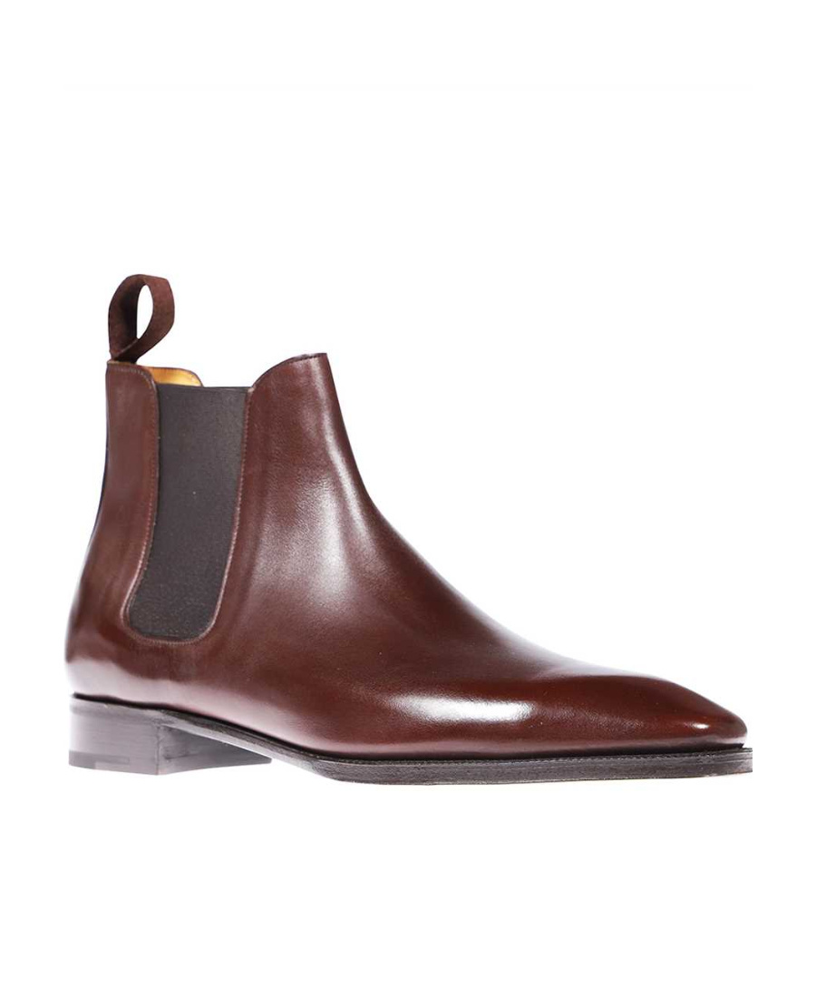 John Lobb Logo Boots In Gray