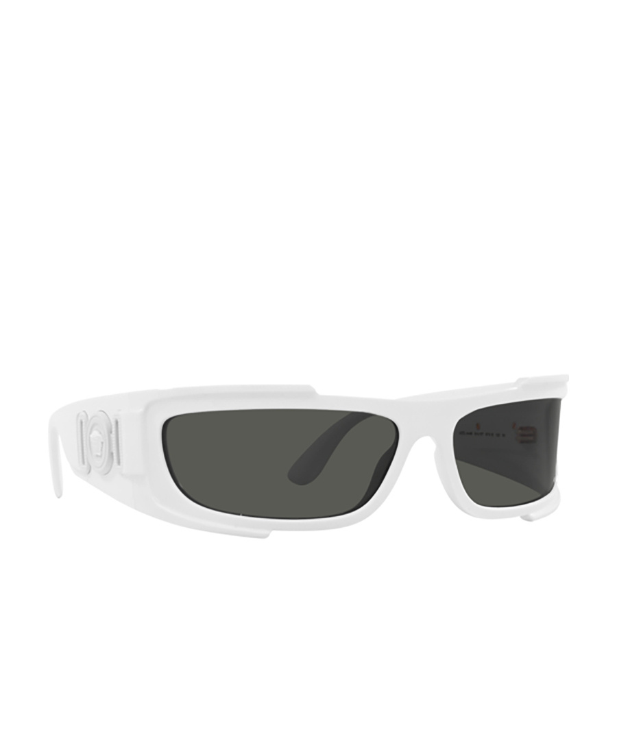 Versace Eyewear Rectangular Frame Sunglasses In White