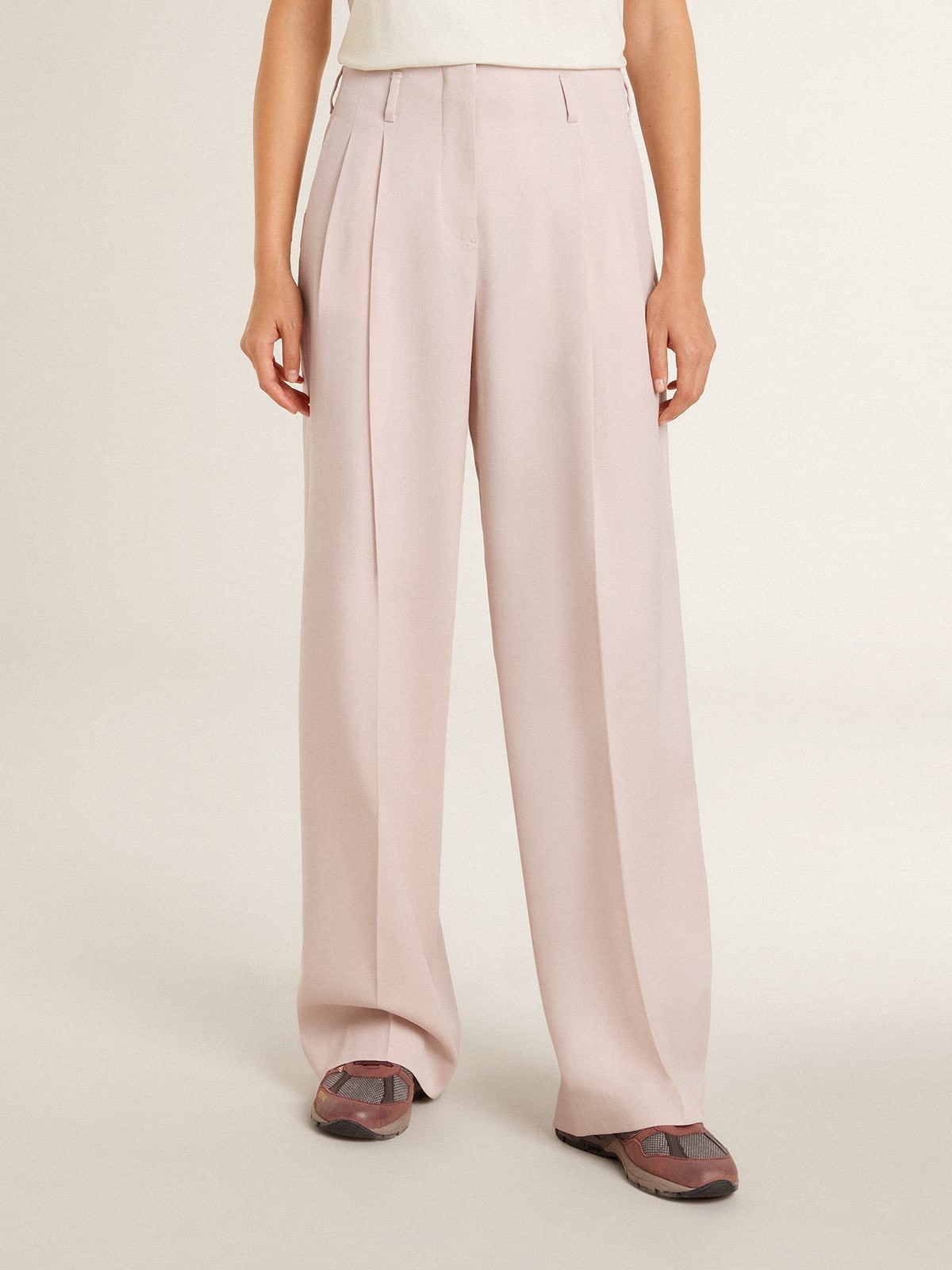 Golden Goose Belt-loop Casual Pants In Nude