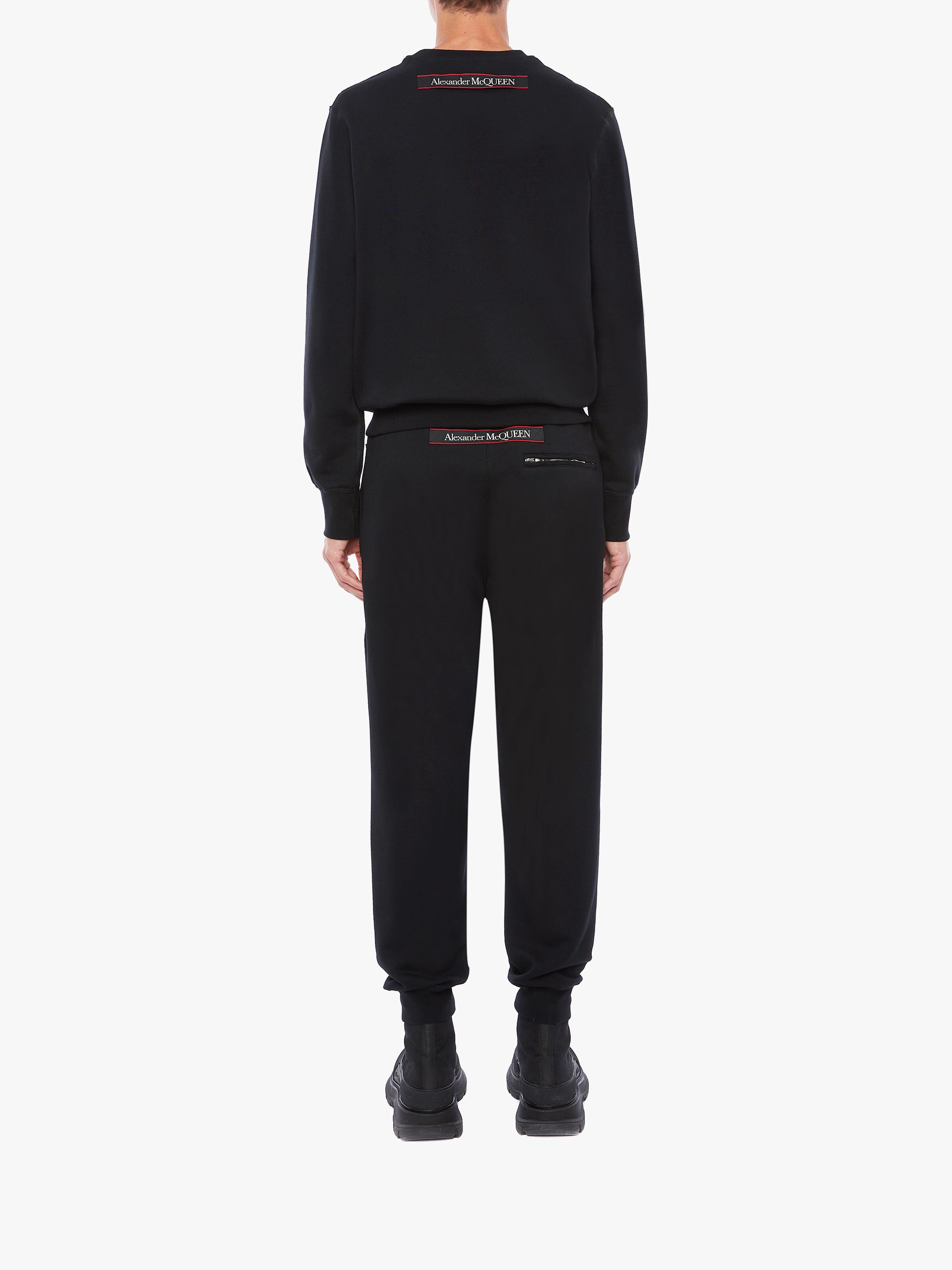 Alexander Mcqueen Logo-print Track Pants In Black