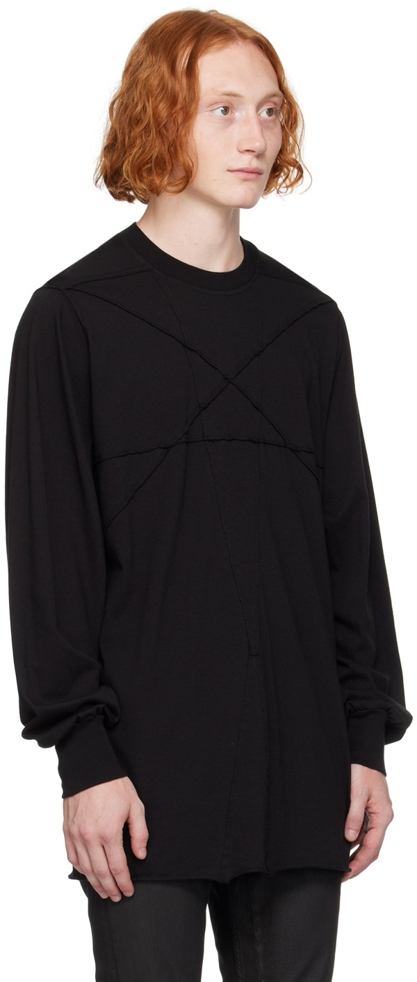 Rick Owens Drkshdw Long-sleeved T-shirt In Black