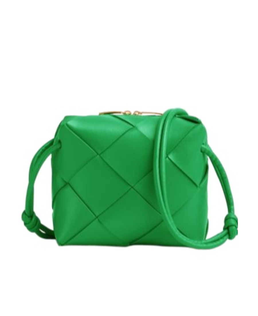 Bottega Veneta Mini Cassette Bag In Green