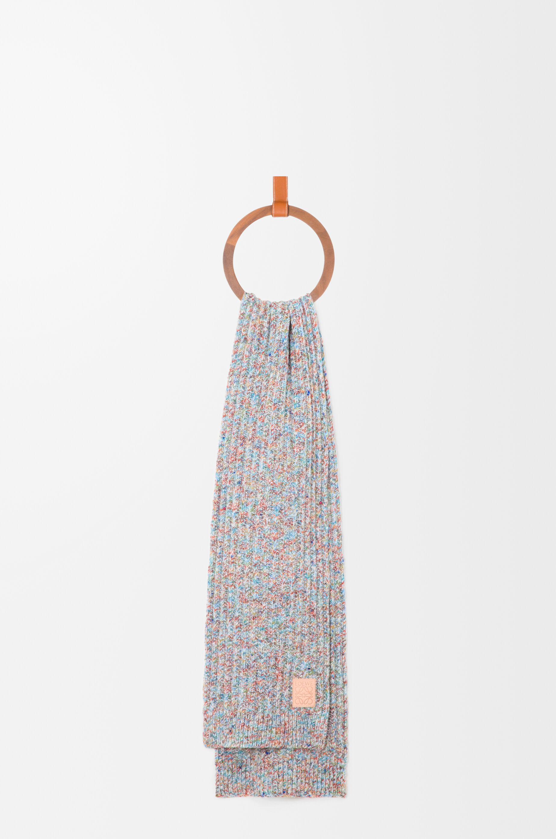 Loewe Wool And Cashmere Blend Scarf In Multi