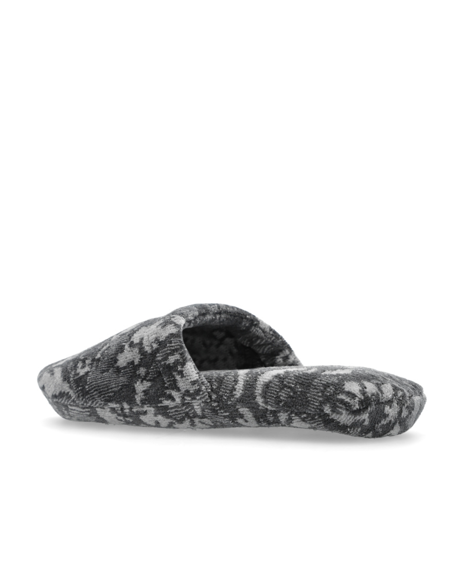 Versace Jacquard Cotton-blend Slippers In Black