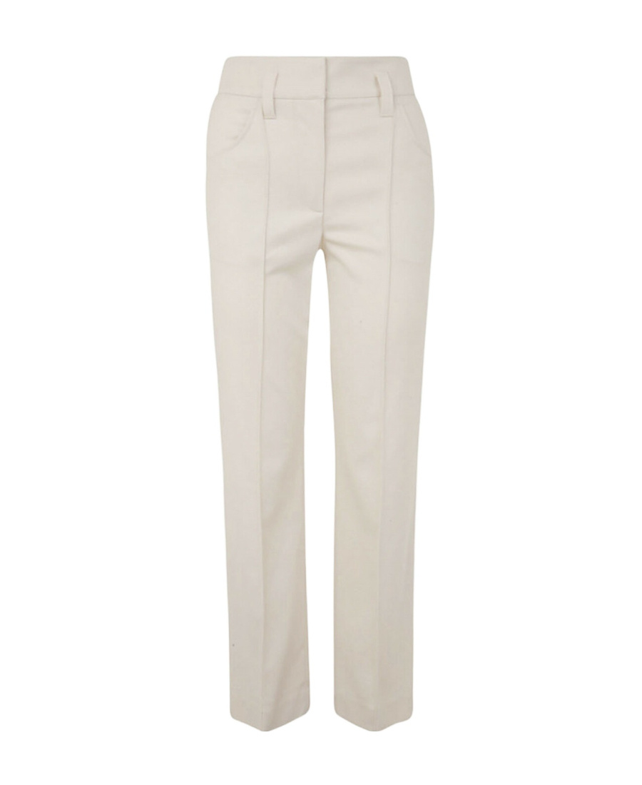 Brunello Cucinelli Straight Leg Tailored Pants In White