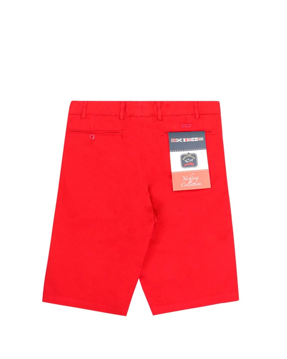 Shop Paul & Shark Logo Shorts In Red