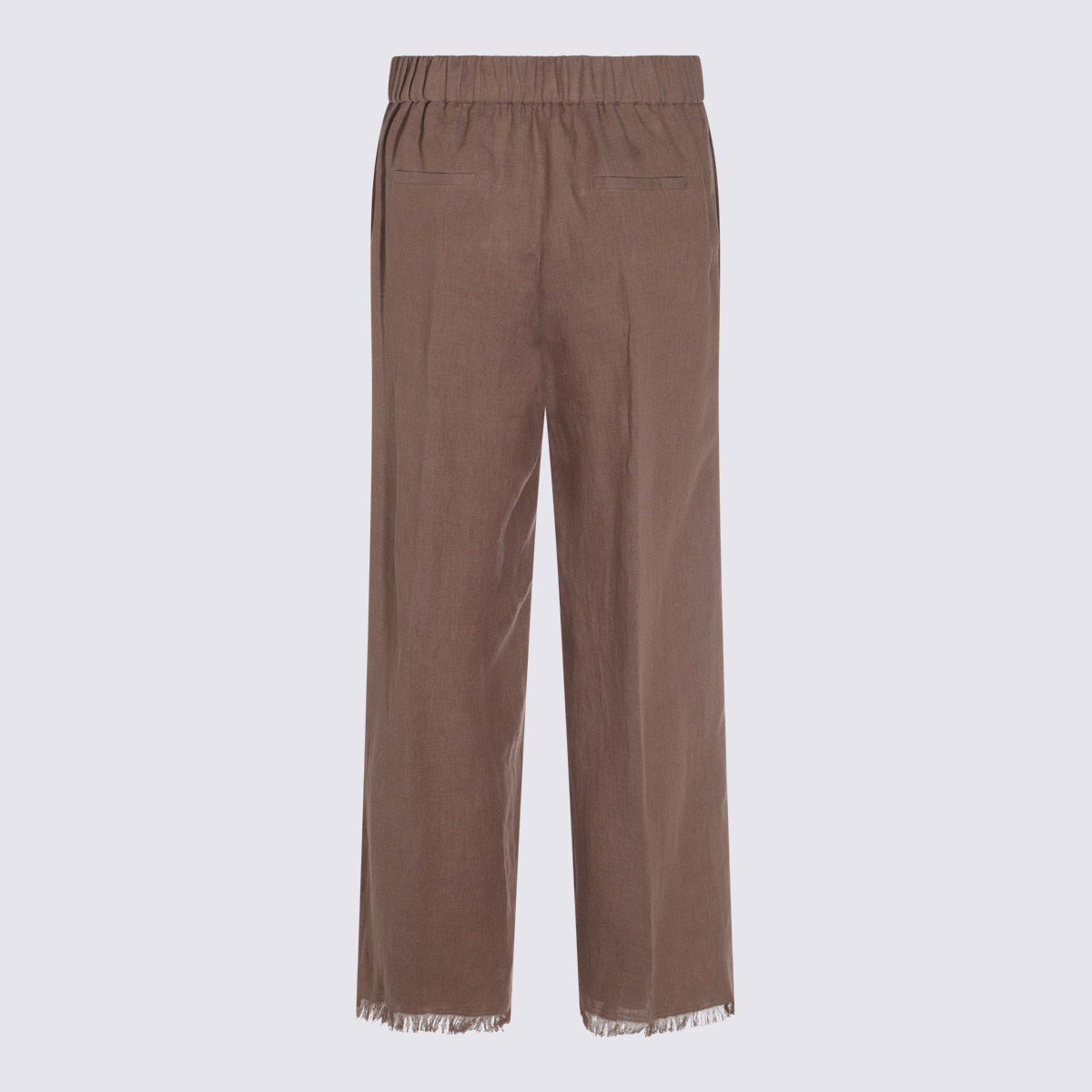 Antonelli Brown Linen Pants
