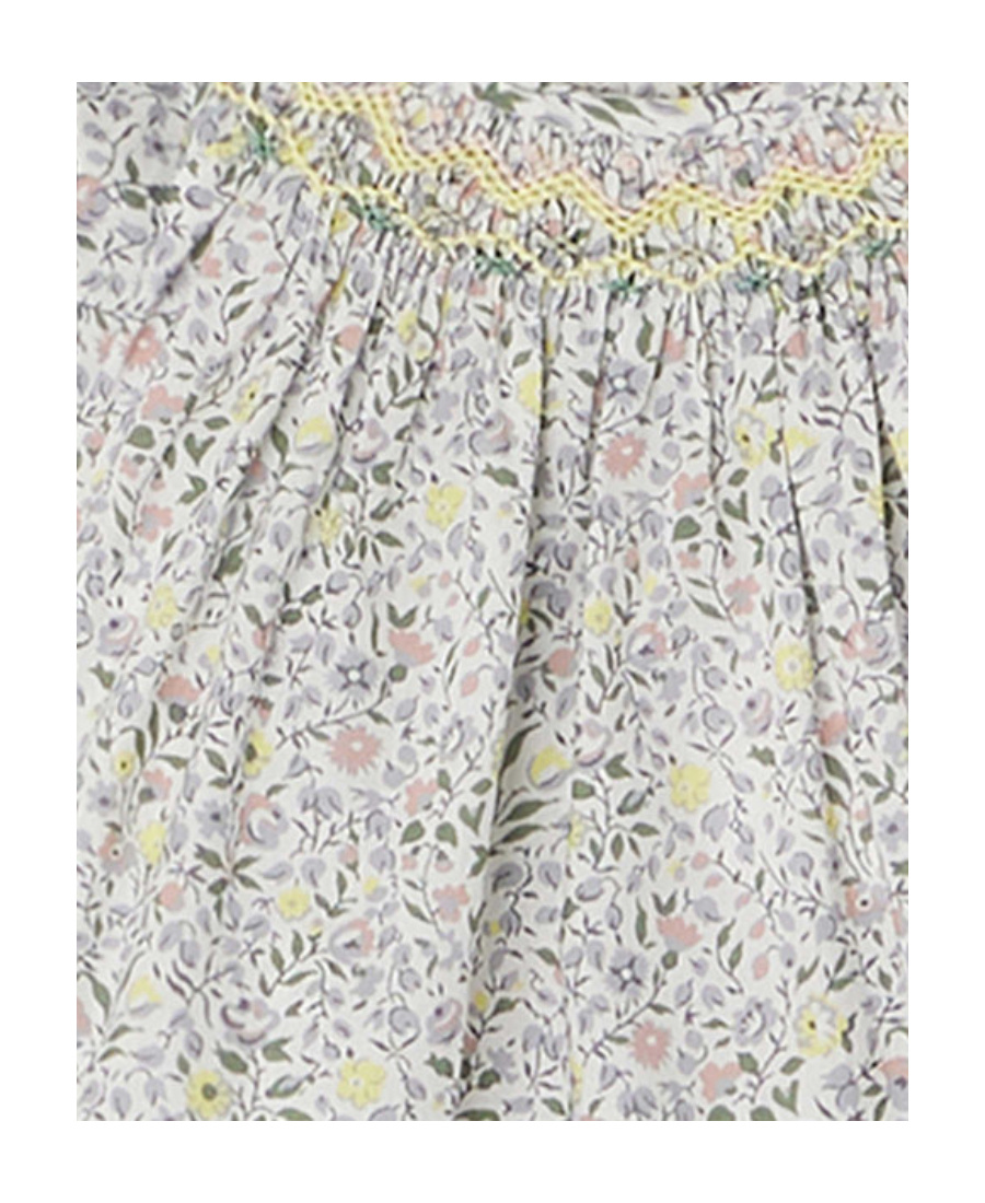 Bonpoint Griotte Smockee Blouse In Gray