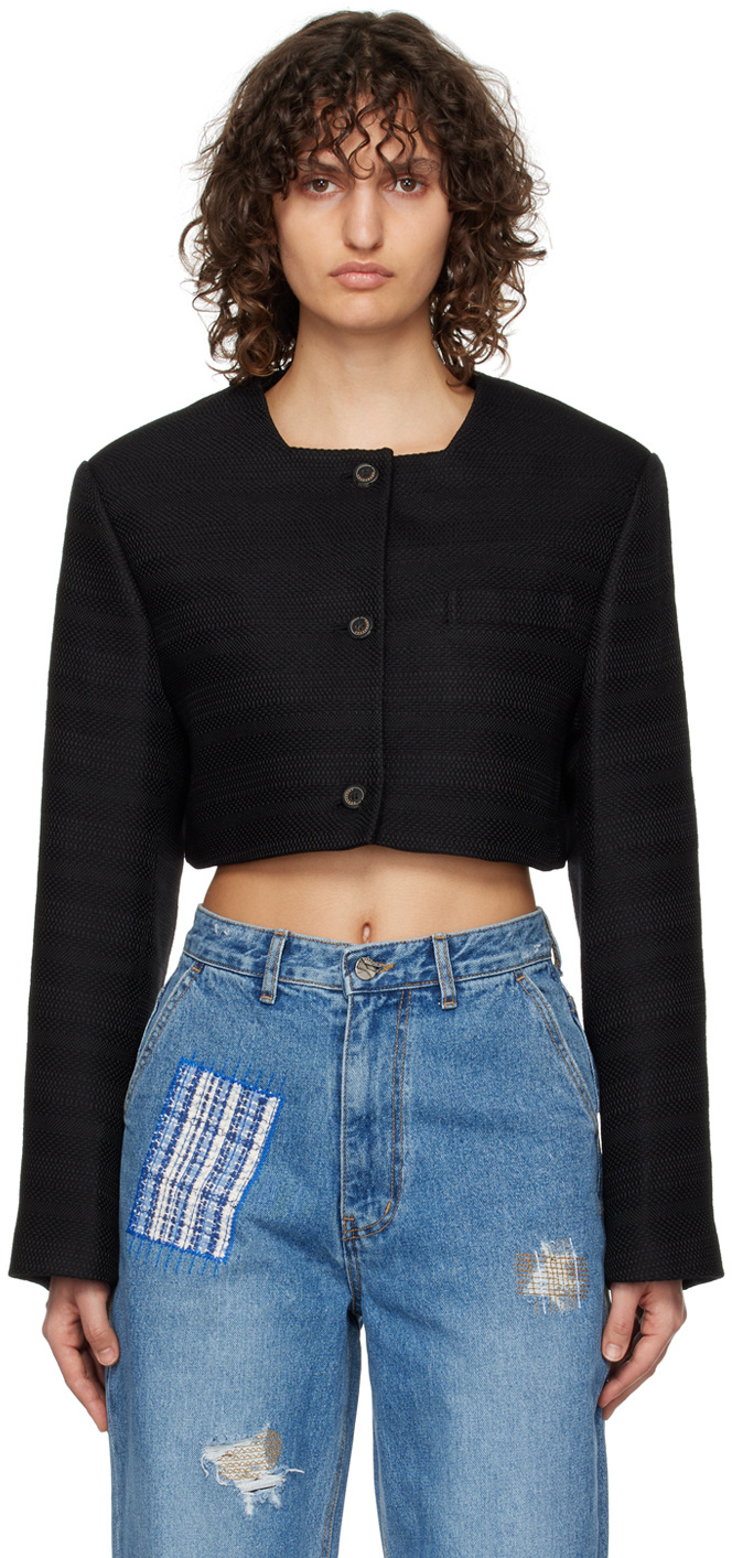 Ader Error Logo Casual Jacket In Black