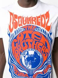 Dsquared2 Logo Printed T-shirt In White