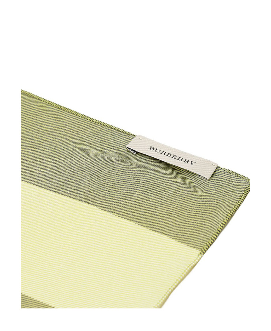 BURBERRY PLAID DETAIL SCARF