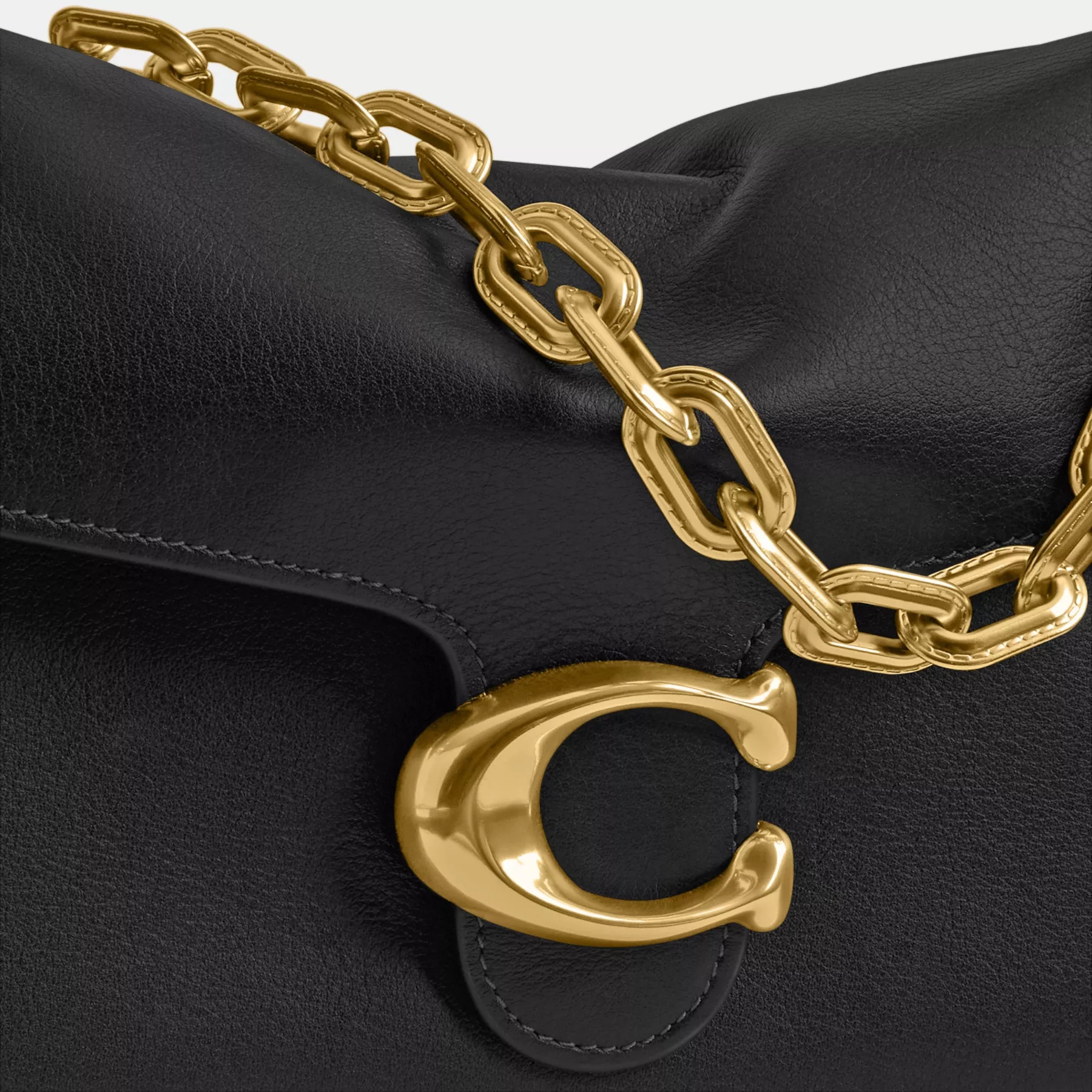 Coach Clamshell Crossbody Bag In Black