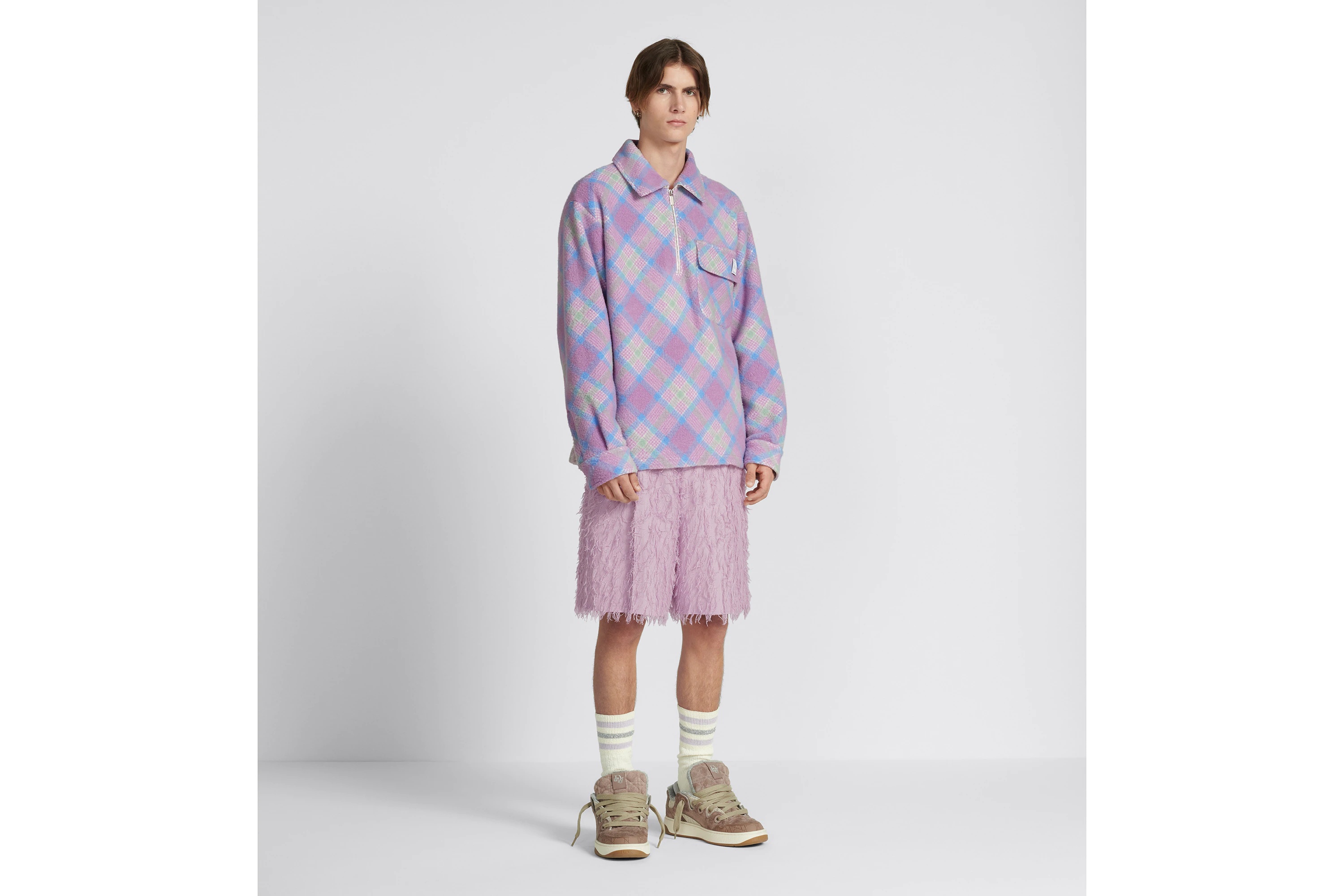 Dior Long-sleeved Sweater In Multicolor