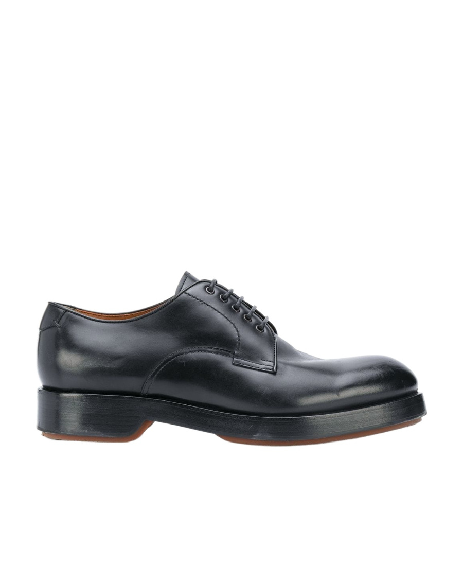 Zegna Logo Business Casual Shoes In Black