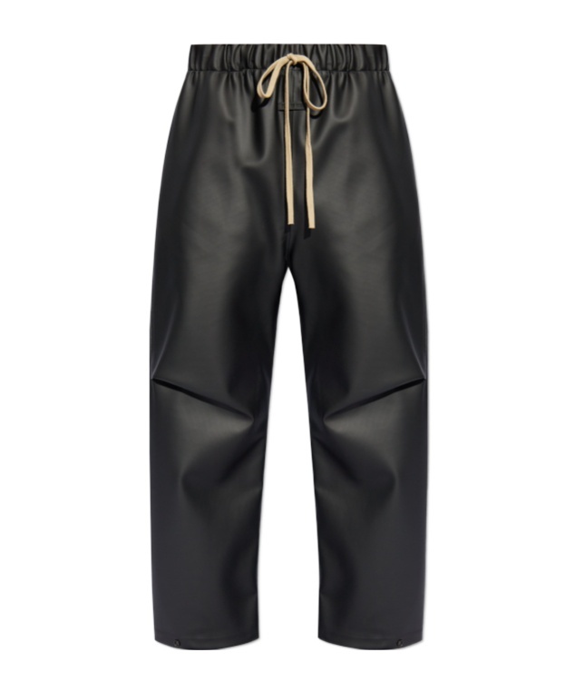 Fear Of God Pleated Wide-leg Trousers In Black