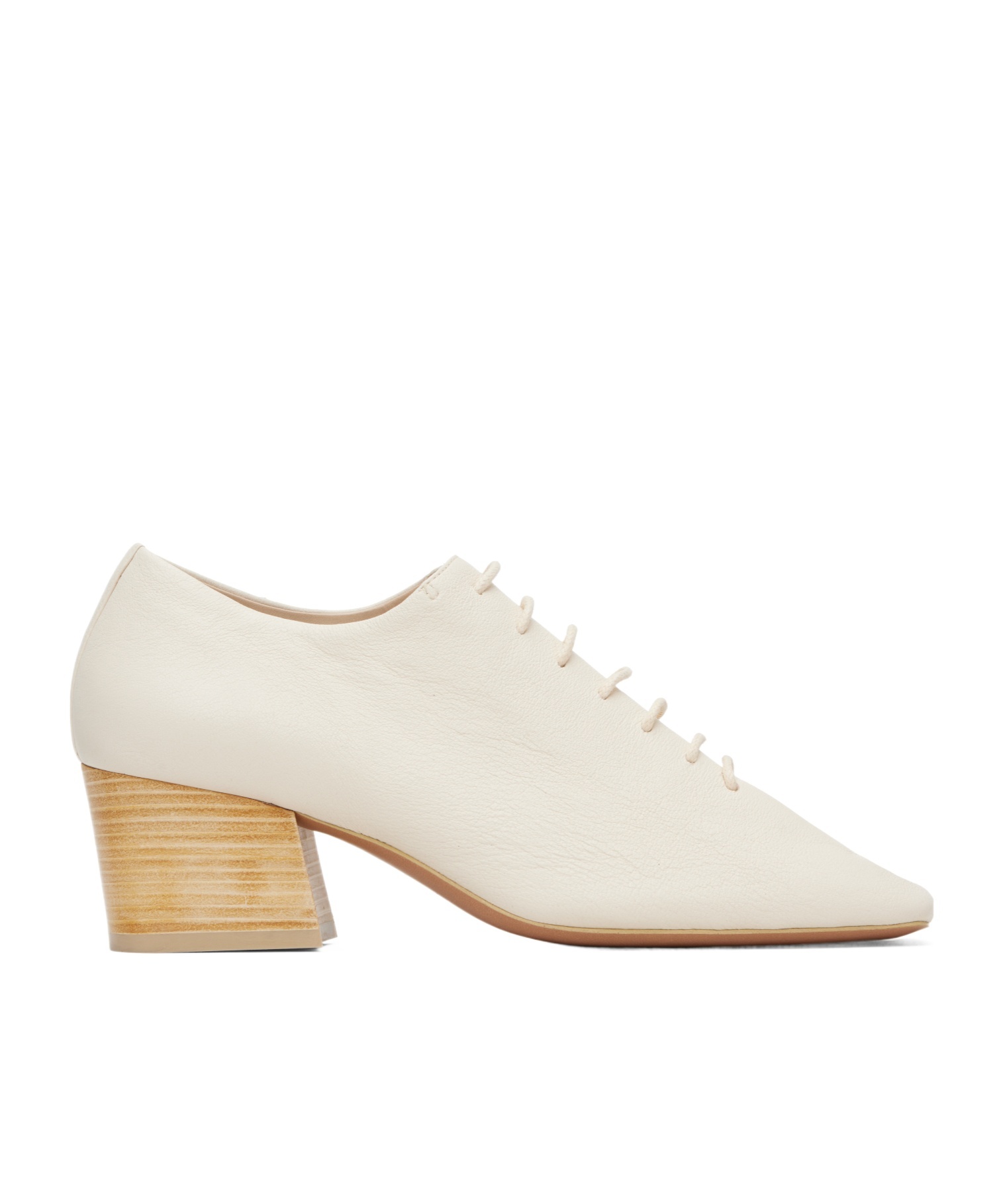 Lemaire Off-white Souris Classic 55 Derby Heels In White