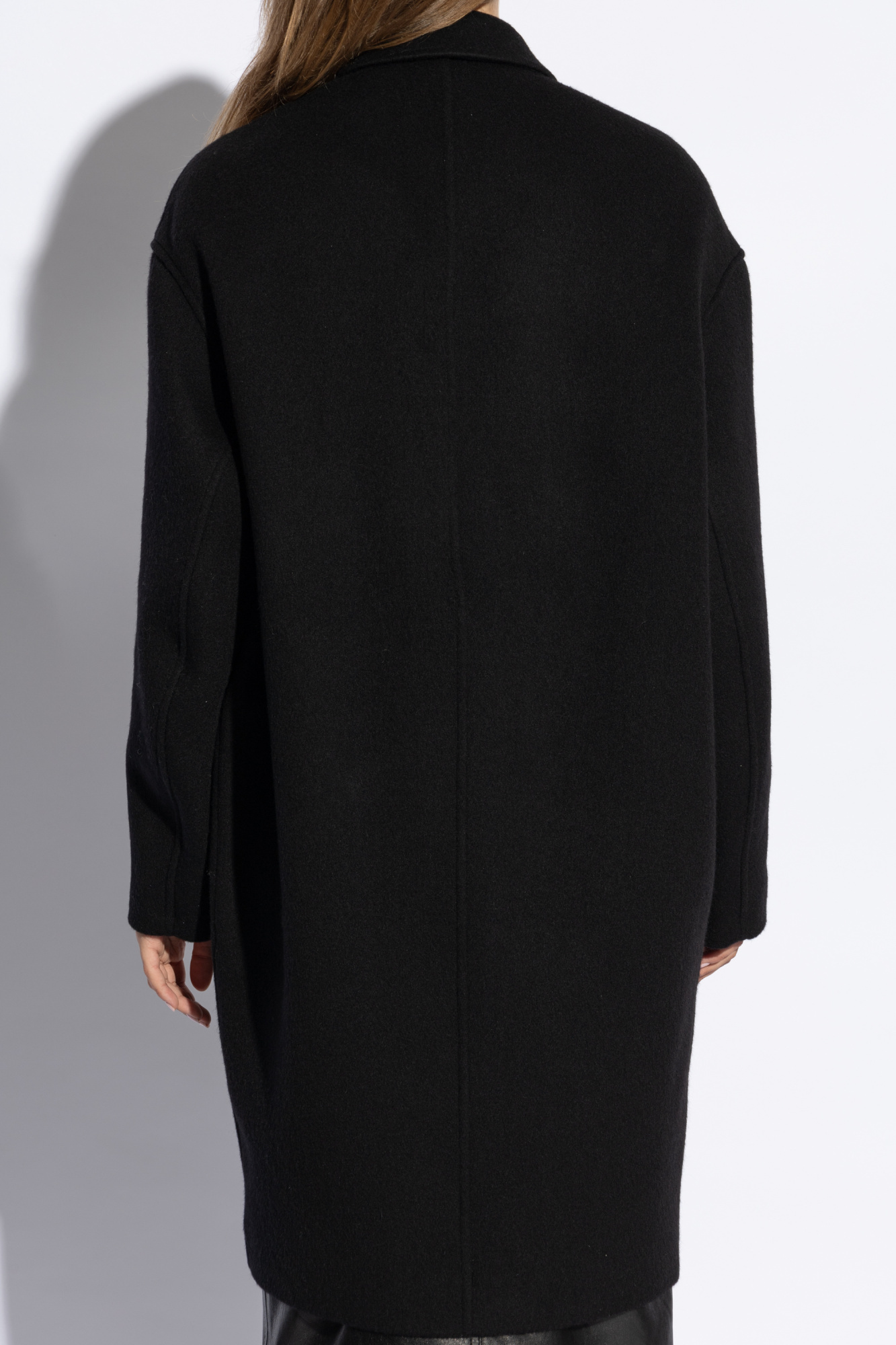 Isabel Marant Campbelle Single-breasted Coat In Black