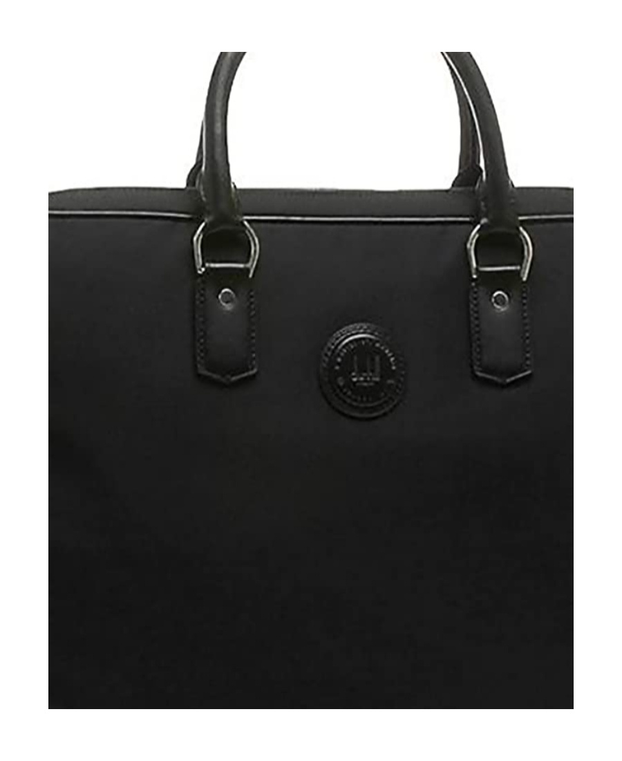 Dunhill Black Logo Handbag In Black