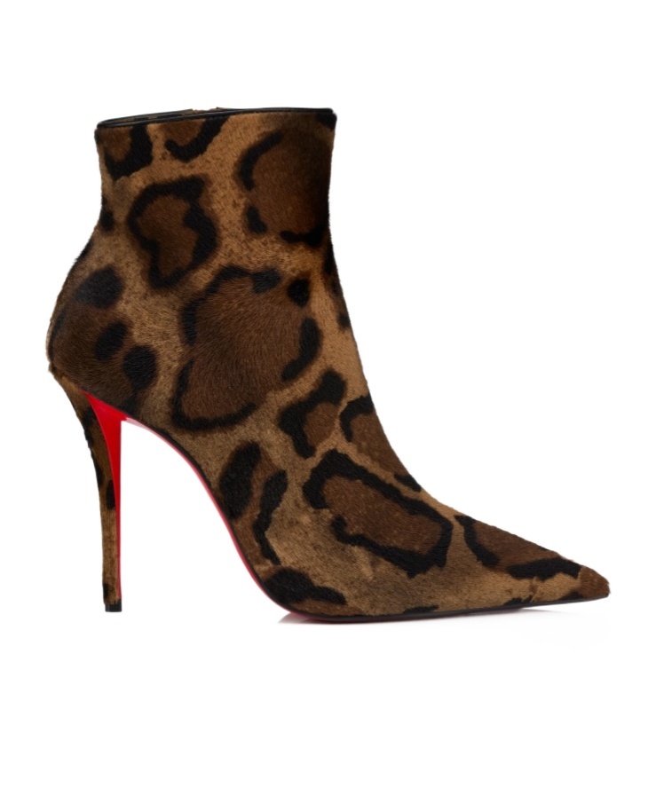 Christian Louboutin Miss Z Booty 100 In Brown