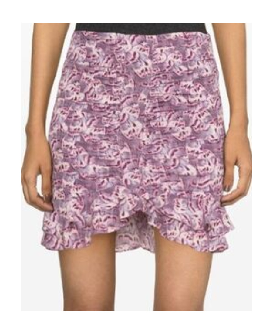 Isabel Marant Milendi Ruched Miniskirt In Pink