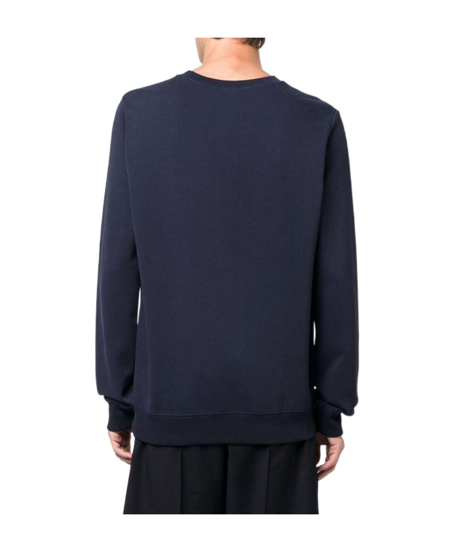 Apc Organic Cotton Sweatshirt With Minimalist Branding And Comfortable Fit In Black