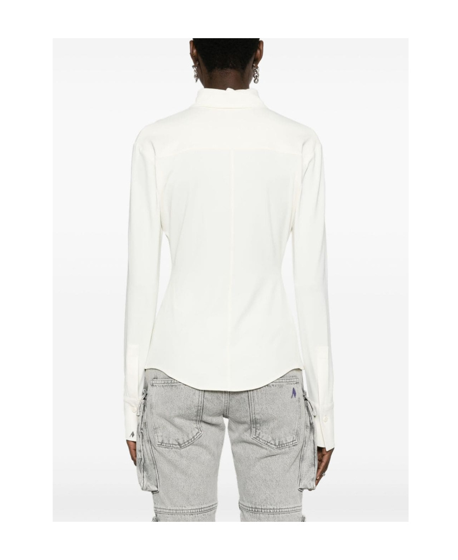 Attico Elton Logo-embroidery Shirt In White