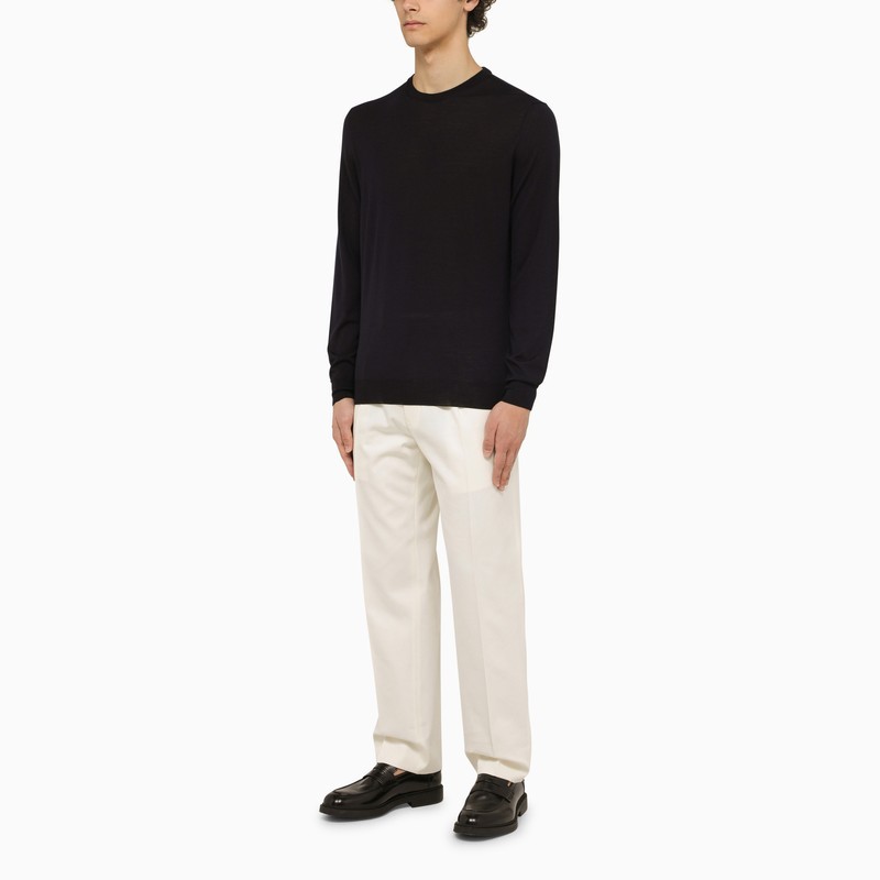 Drumohr Long-sleeved Sweater In Black