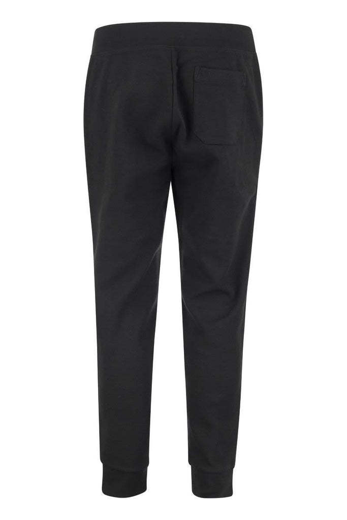 Polo Ralph Lauren Embroidered-logo Track Pants In Black