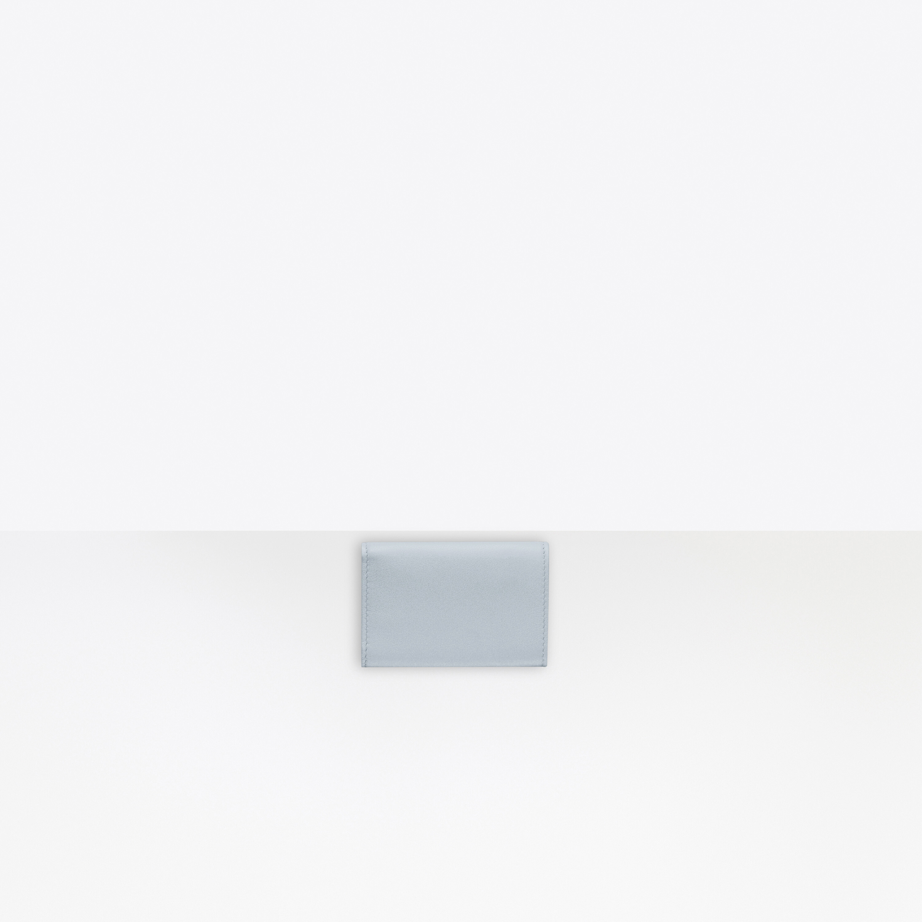 Balenciaga Mini Papier Wallet In Gray