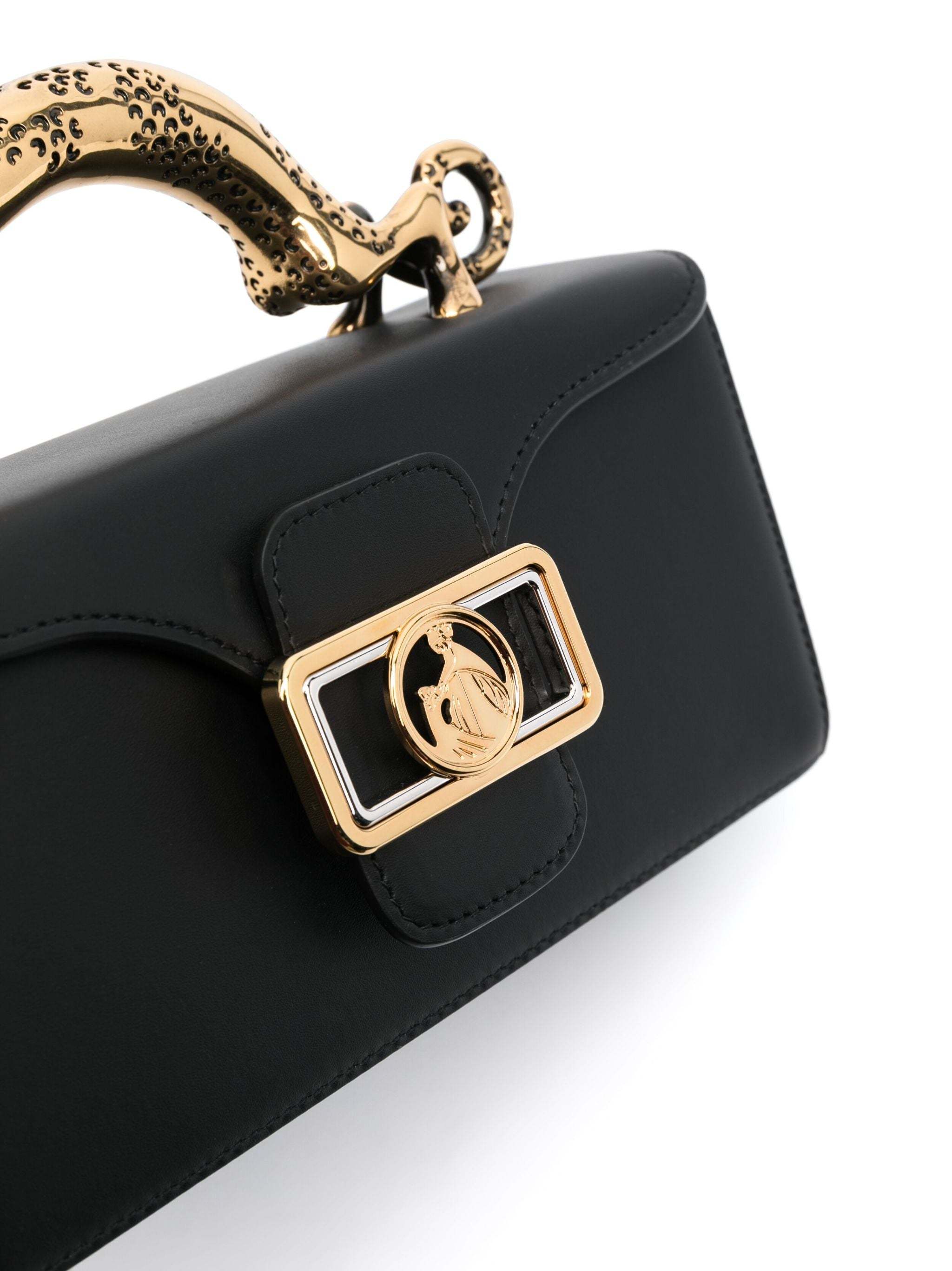 Lanvin Sculptured Jewelry Top Handle Shoulder Bag In Green