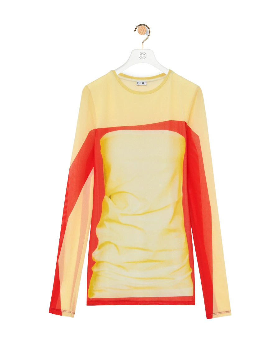Loewe Long Sleeved T-shirt In Nude