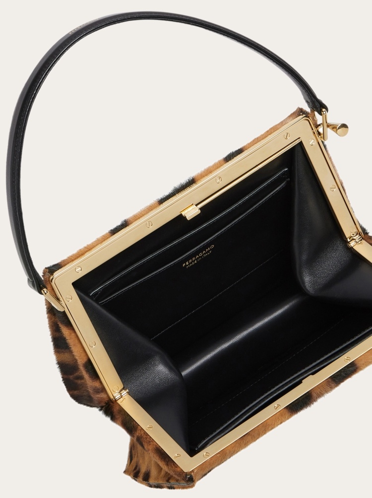 Ferragamo Semi-rigid Handbag In Brown