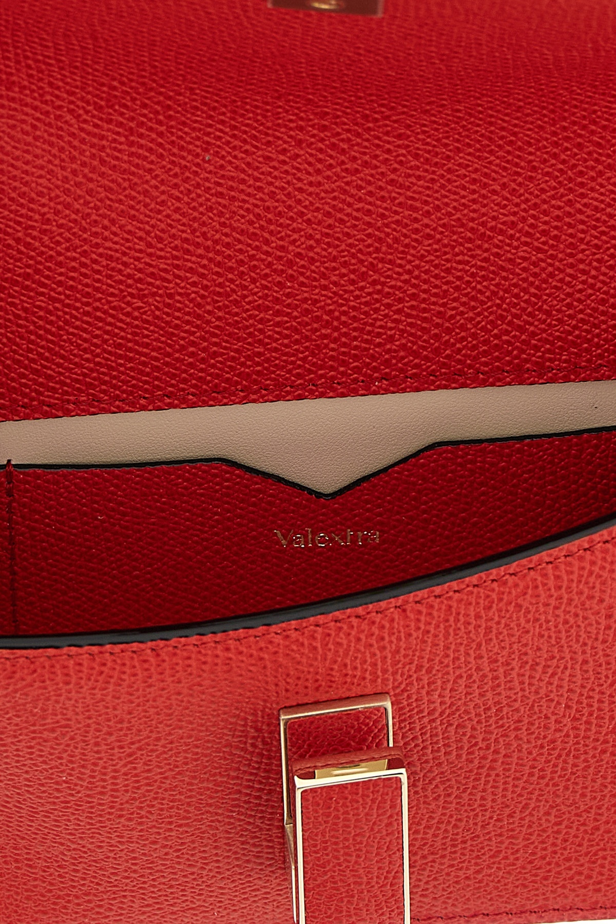 Valextra Clutch With Flap In Red