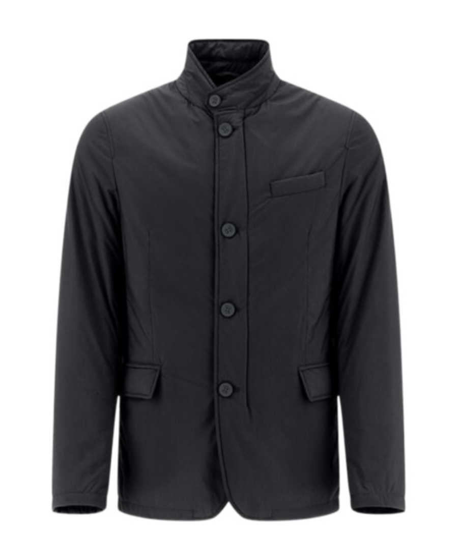 Herno Blazer With Bib In 2-layer Windstopper In Black