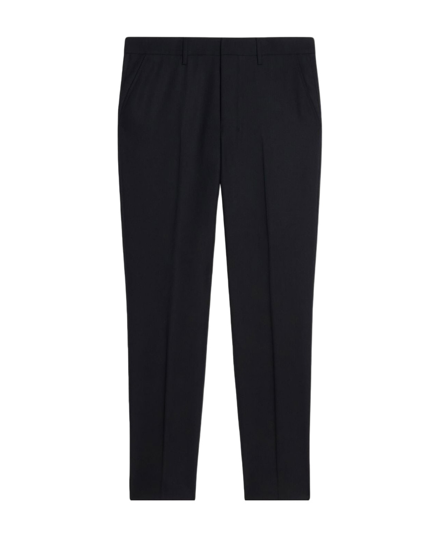 Shop Ami Alexandre Mattiussi Ami Paris Straight-leg Tailored Chino Trousers In Black