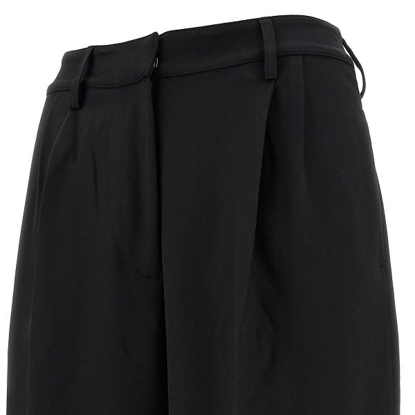 Beaufille Belt Loop Belt Casual Pants In Black