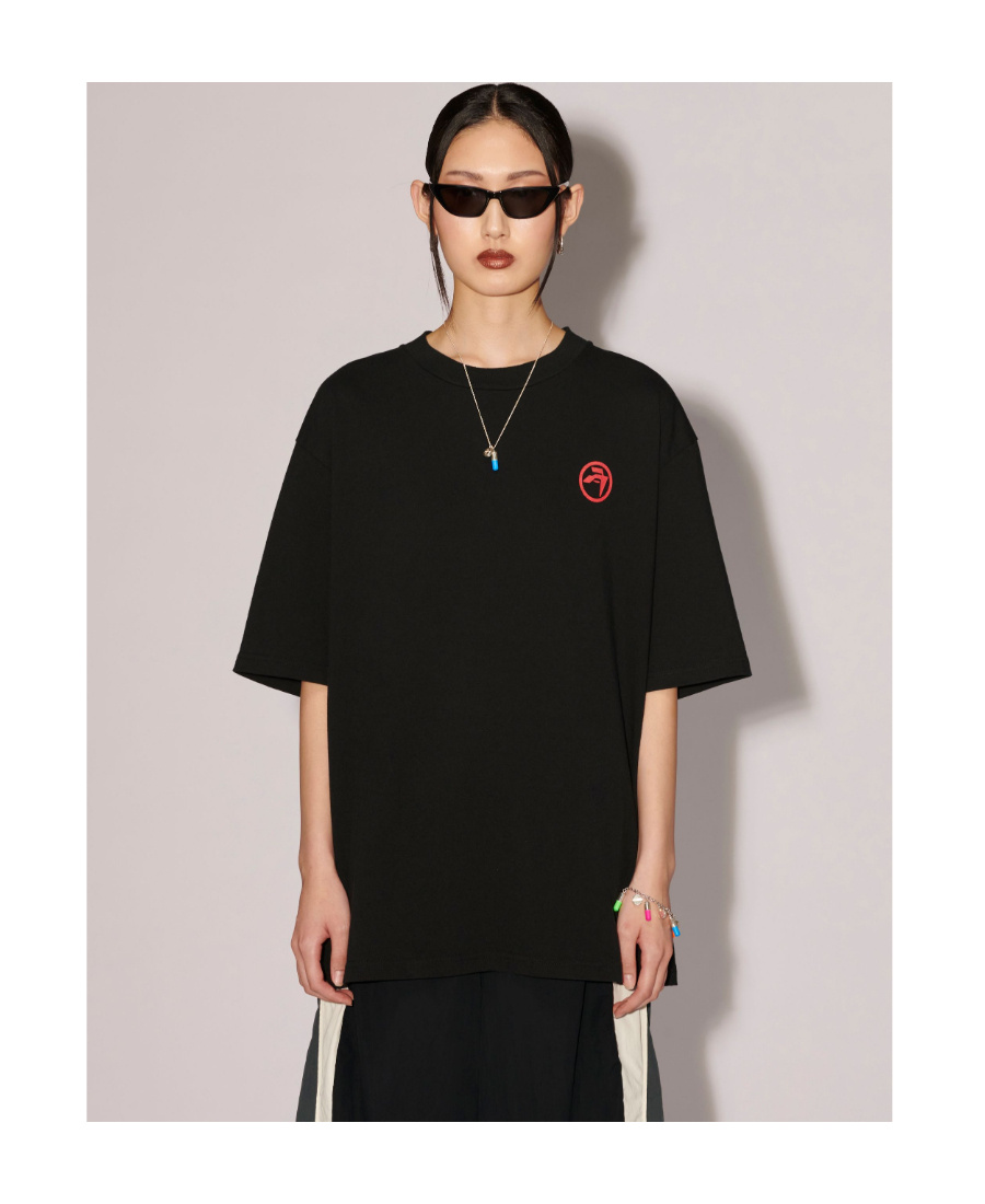 Ambush Records-print Cotton T-shirt In Black
