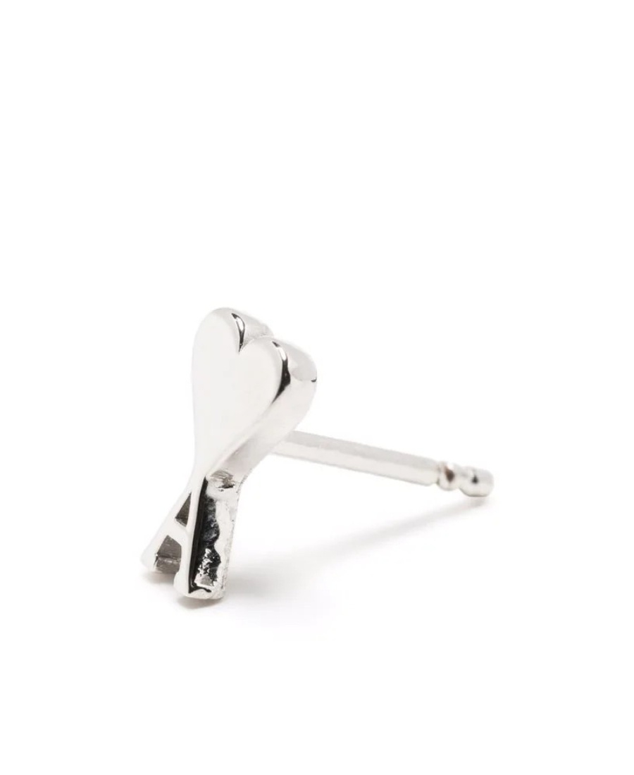 Ami Alexandre Mattiussi Ami De Coeur Single Earring In White