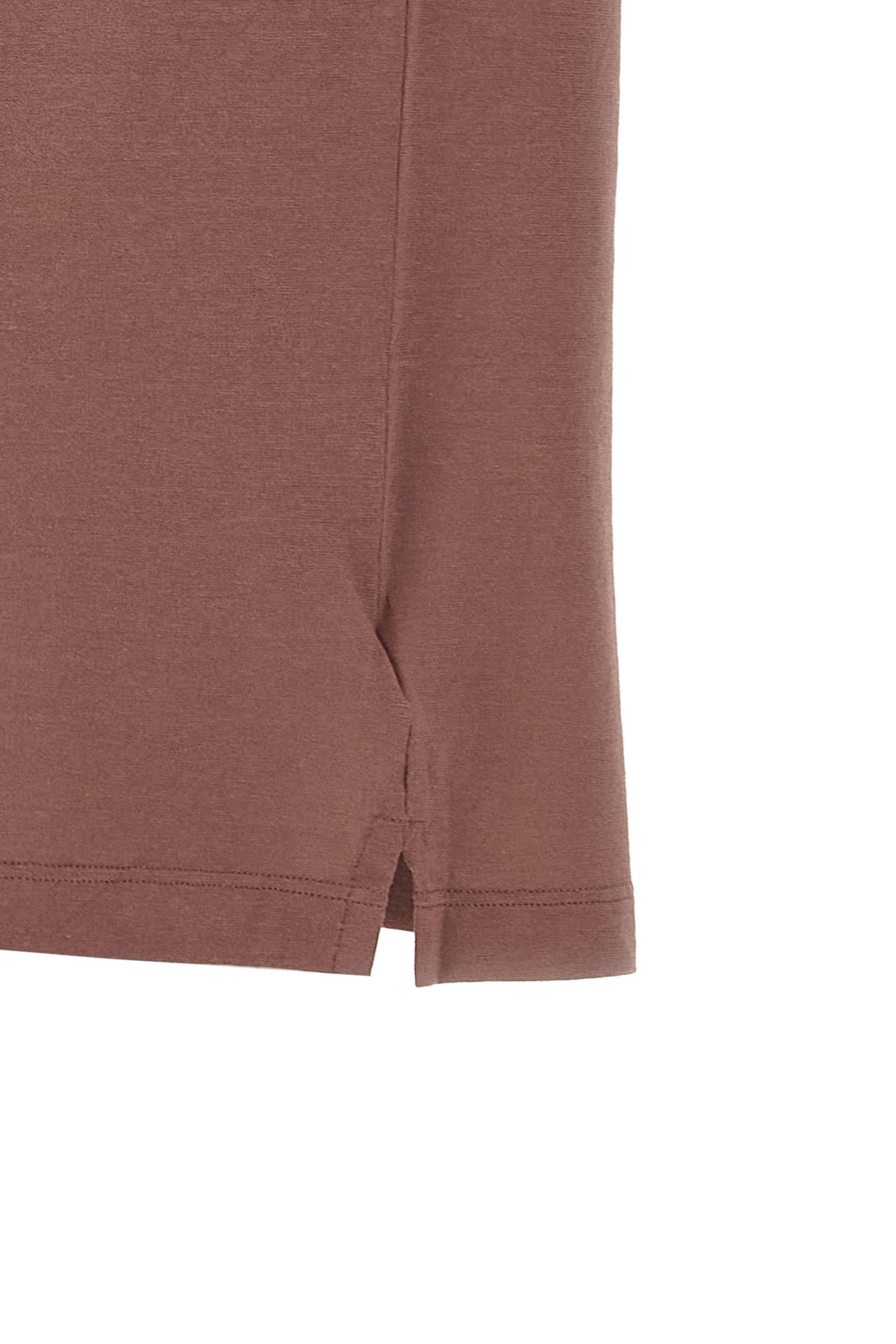 Zanone 'ice Cotton' Polo Shirt In Brown