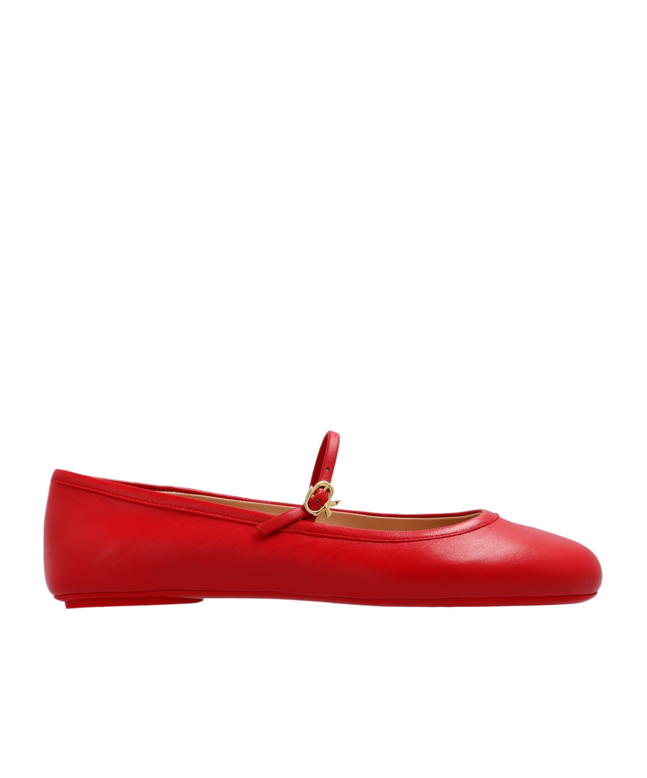 Shop Gianvito Rossi Carla Ballerina Shoes In Red
