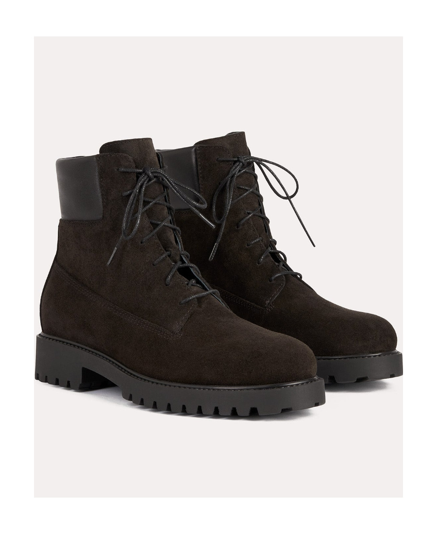 Totême Round-headed Short Boots In Black