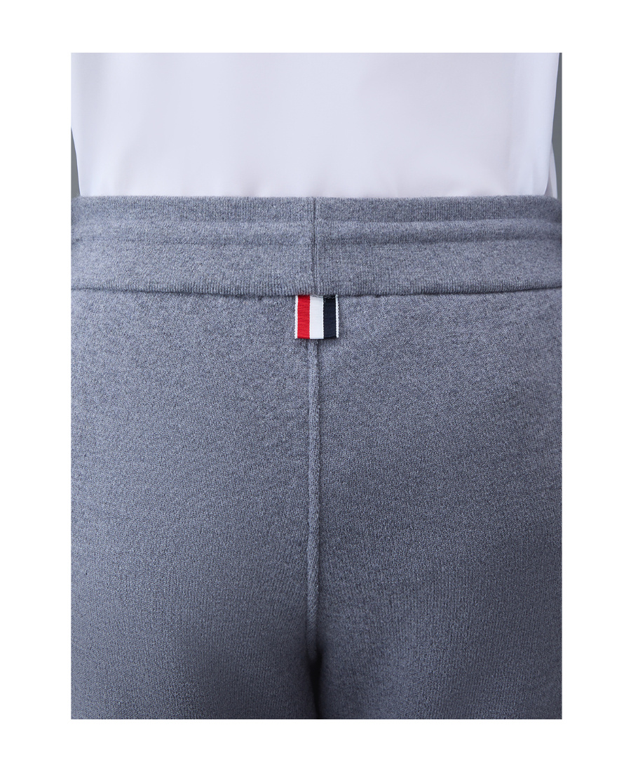 Thom Browne Knitted Side-stripe Track Pants In Multicolor