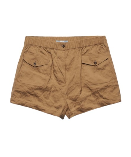 Prada Elasticated Waistband Stretched Shorts In Brown